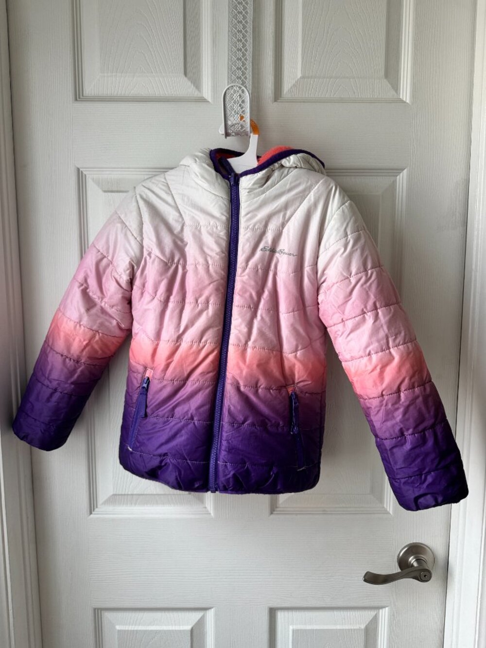 Girl’s Eddie Bauer Puffer Jacket Ombre Colors in XS (5/6)